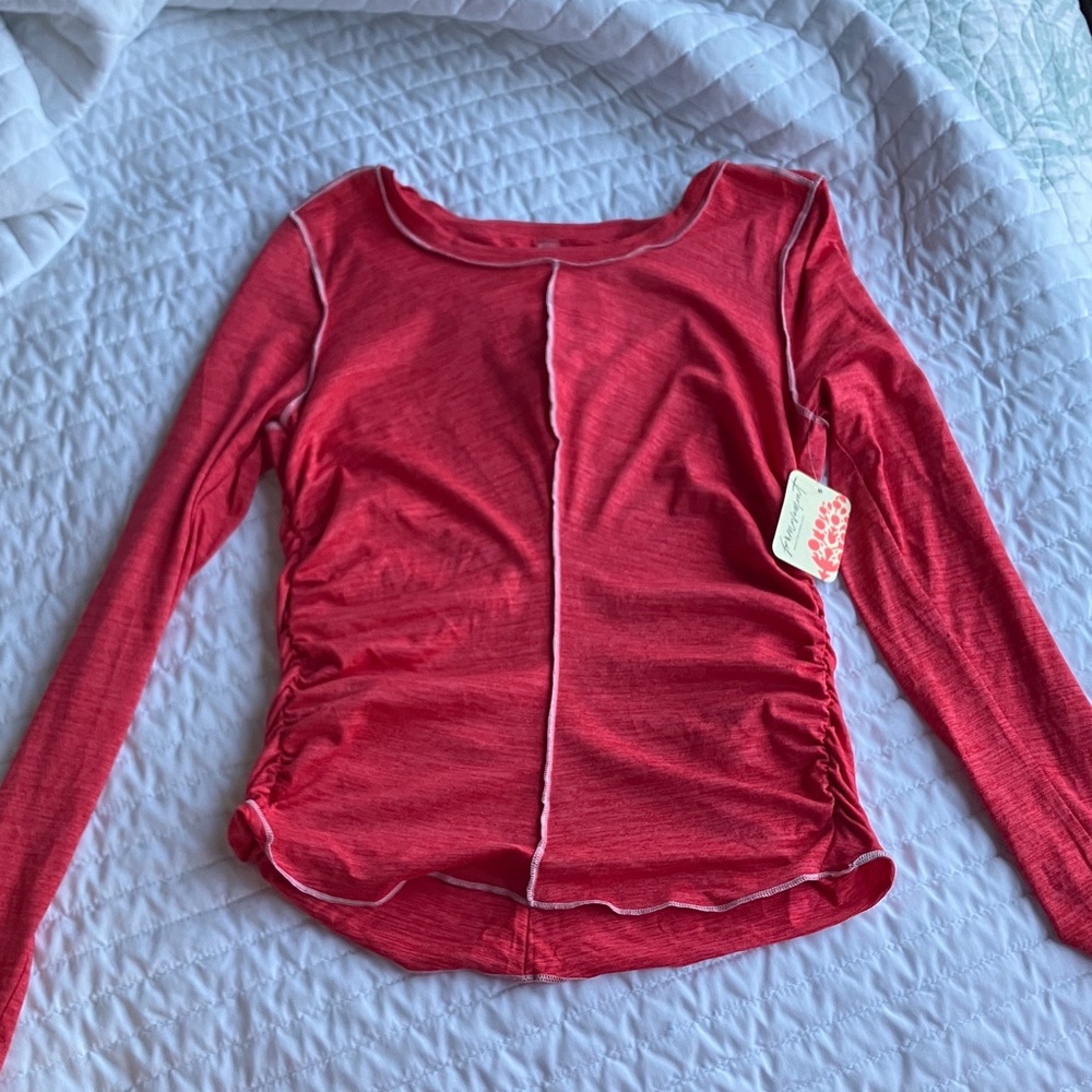 Free People Red Long Sleeve